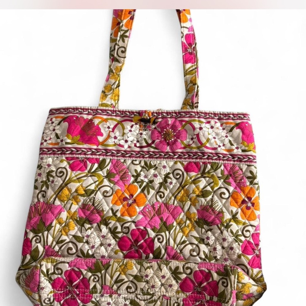 Vera Bradley Pink and Orange Floral Tote